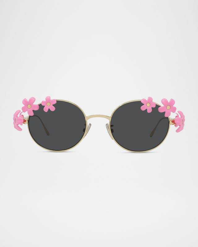 Signature Floral Metal Sunglasses